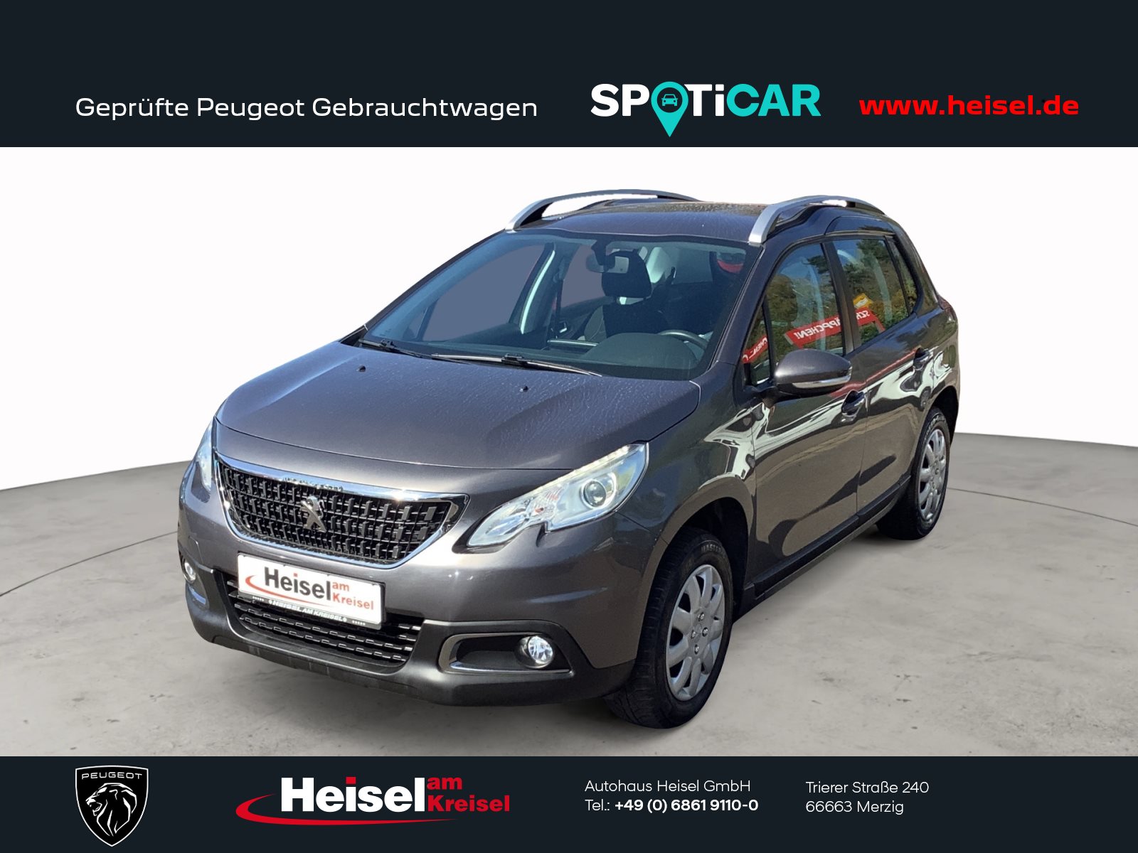 Foto 1 - PEUGEOT 2008 1.2 PureTech Active, platinum grau