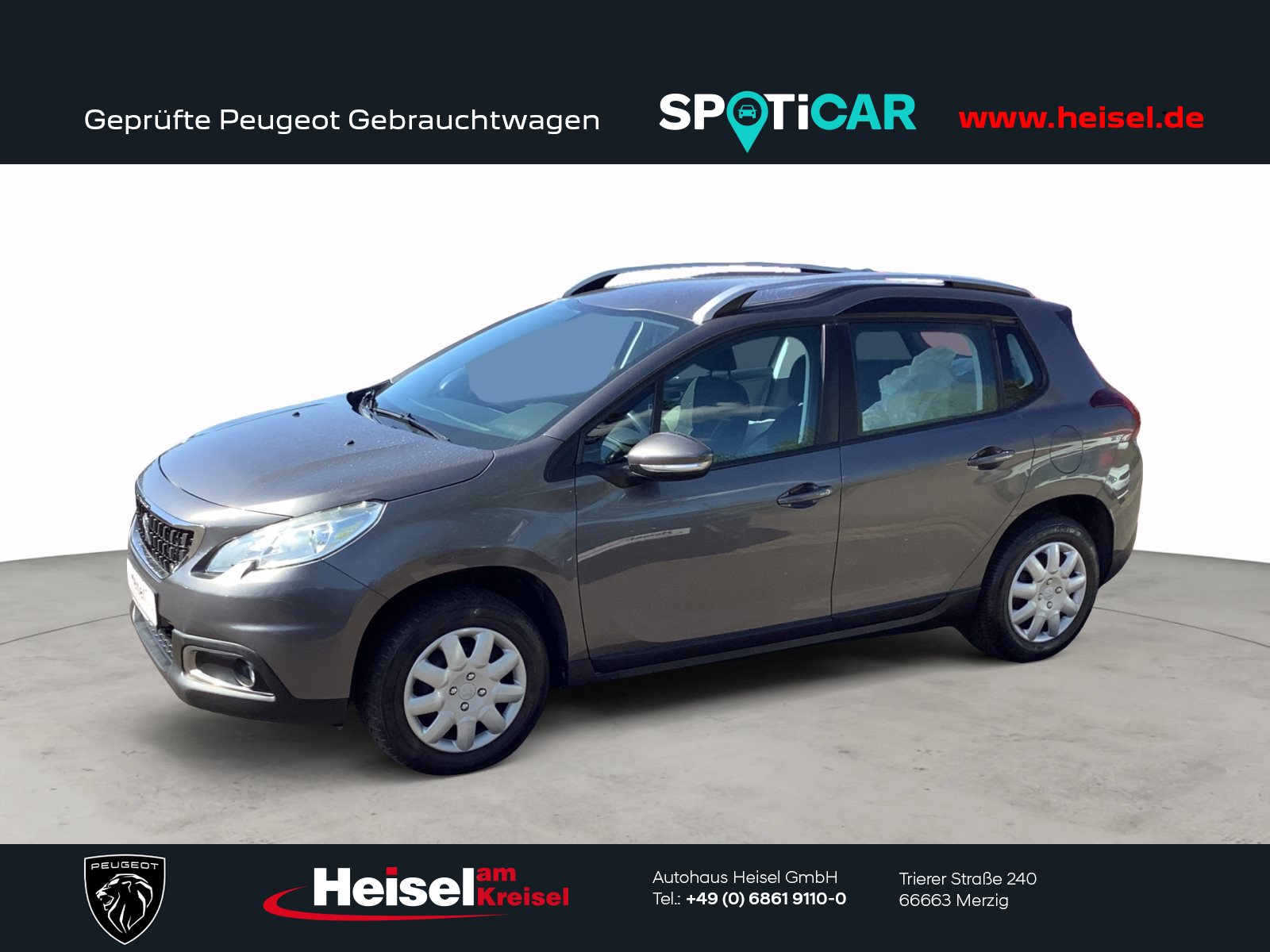 Foto 1 - PEUGEOT 2008 1.2 PureTech Active, platinum grau