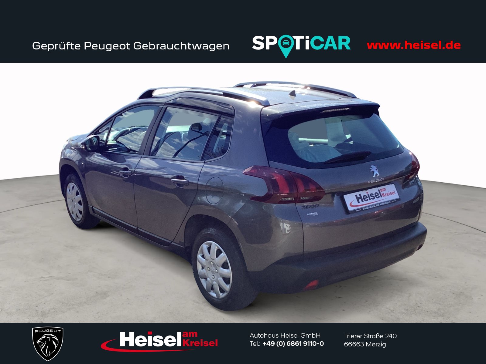 Foto 1 - PEUGEOT 2008 1.2 PureTech Active, platinum grau
