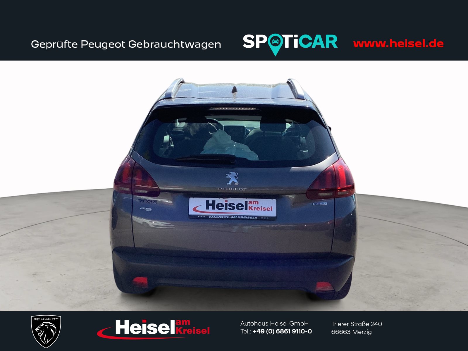 Foto 1 - PEUGEOT 2008 1.2 PureTech Active, platinum grau