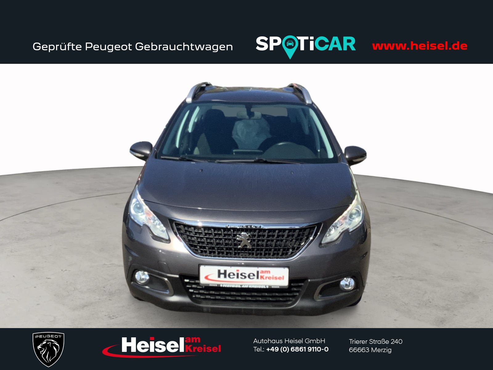 Foto 1 - PEUGEOT 2008 1.2 PureTech Active, platinum grau